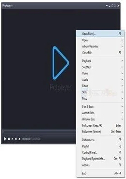 برنامج PotPlayer 1.7.13963 لتشغيل جميع انواع الميديا