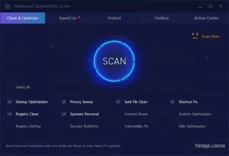 برنامج الصيانة Advanced SystemCare Pro 12.1.0.210 Final