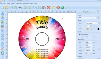 برنامج تصميم وطباعة أغلفة الاسطوانات RonyaSoft CD DVD Label Maker 3.2.18