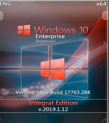 ويندوز Windows 10 Enterprise 1809 x64 Integral Edition 2019