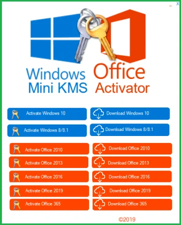 تحميل أداة تفعيل الويندوز والأوفيس Windows and Office Mini KMS Activator 1.1