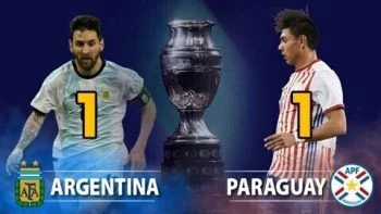 اهداف مباراة الارجنتين والباراجواي 1-1