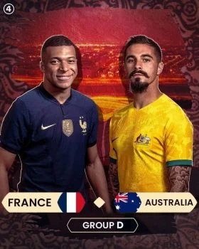 اهداف مباراة فرنسا واستراليا 4-1 كاس العالم قطر 2022