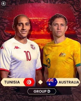 اهداف مباراة استراليا وتونس 1-0 كاس العالم قطر 2022